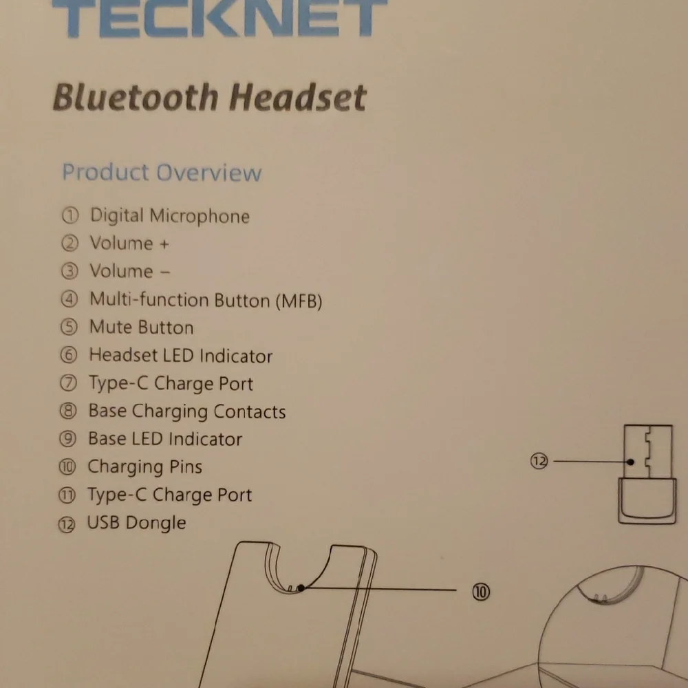 Black Bluetooth Headset